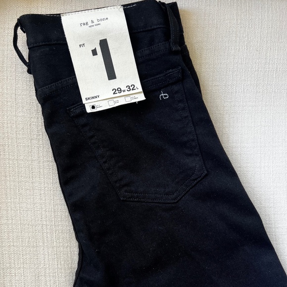 Rag & Bone Black Jeans Fit 1 NWT
